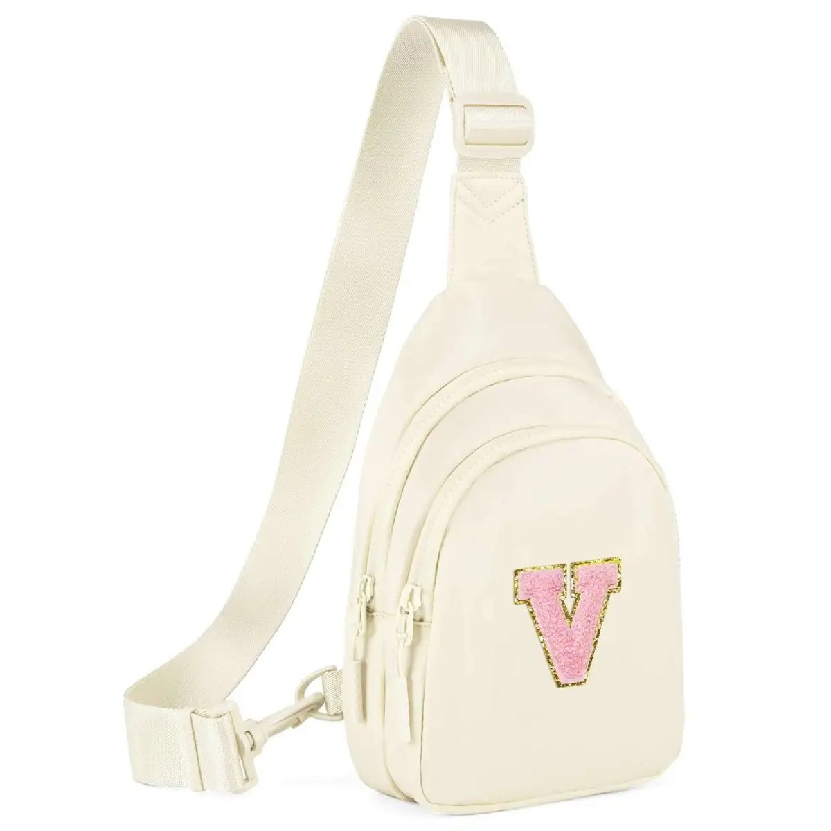 Small Initial Sling Bag Crossbody Bag Fanny Pack for Girls Women Cute Chest Bag Cross Body Bag Personalized Gift - Love Salve